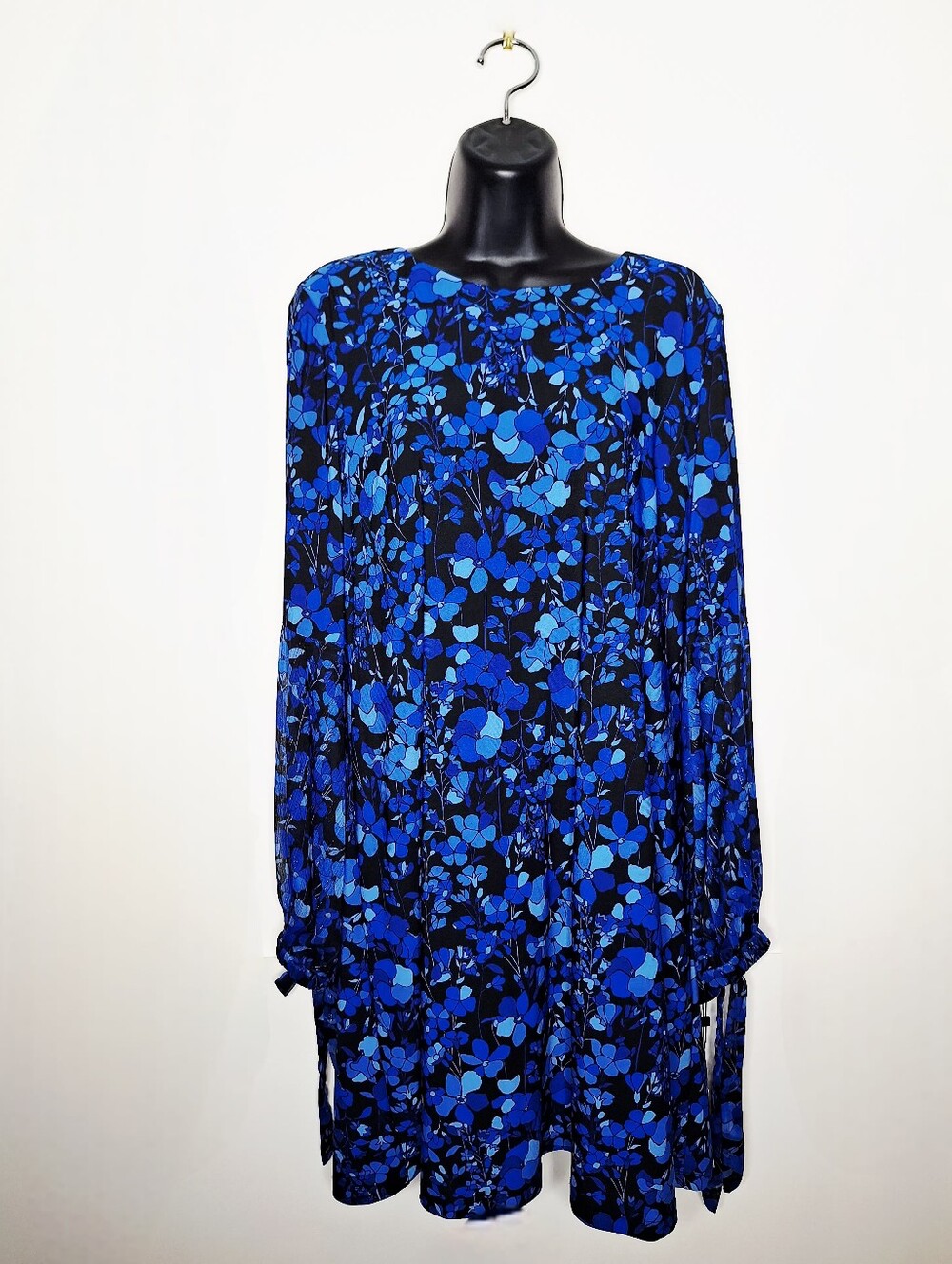 Tommy Hilfiger"Vibrant In Blue Floral"Plus Size,Quite Luxury, Bloom Core, Dress.